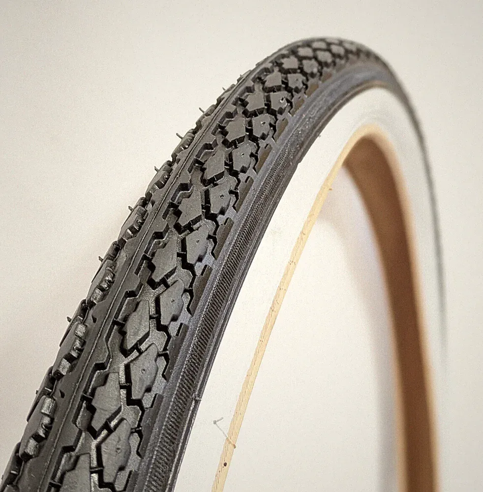 Fahrradreifen 28 x 1.75 Zoll 47-622 Schwarz Weißwand für Oldtimer, 28 Zoll