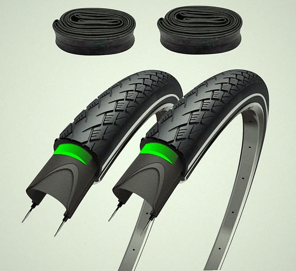 Fahrradreifen 28x1,75 Zoll 47-622 700x45c Reflex + 3mm Pannenschutz + Schlauch