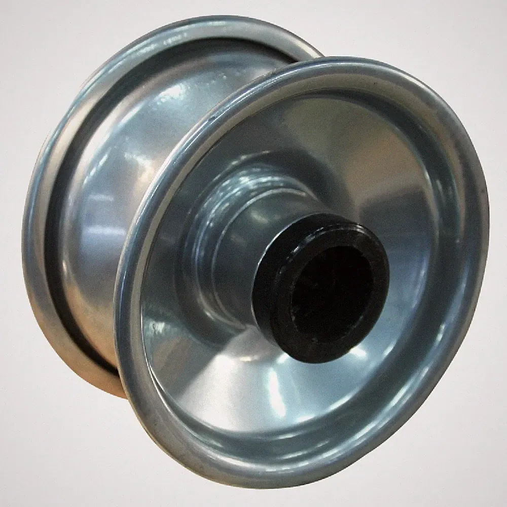 Felge 2.10x4H2 ET0 Rollenlager Ø25 NL75mm Stahl grau 4 Zoll