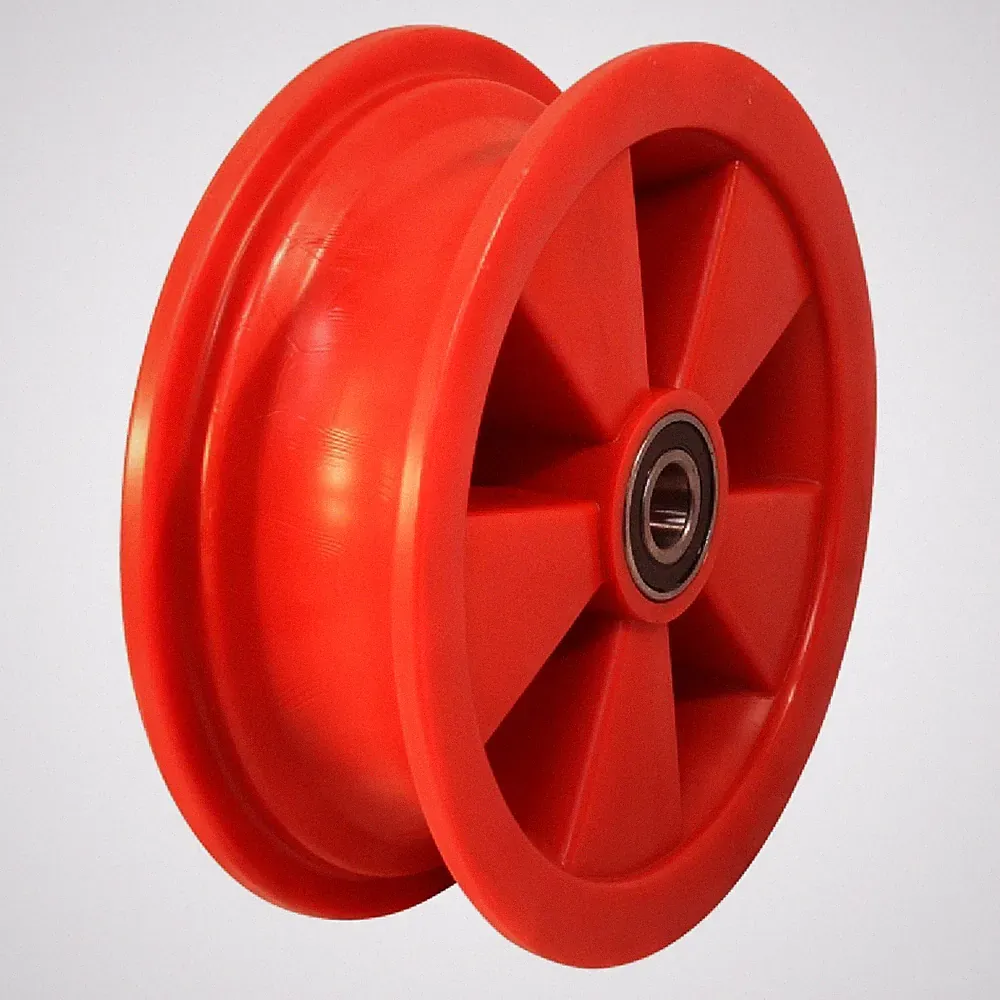 Felge 2.50Ax8 Kugellager Ø20 NL75mm Kunststoff Rot 8 Zoll