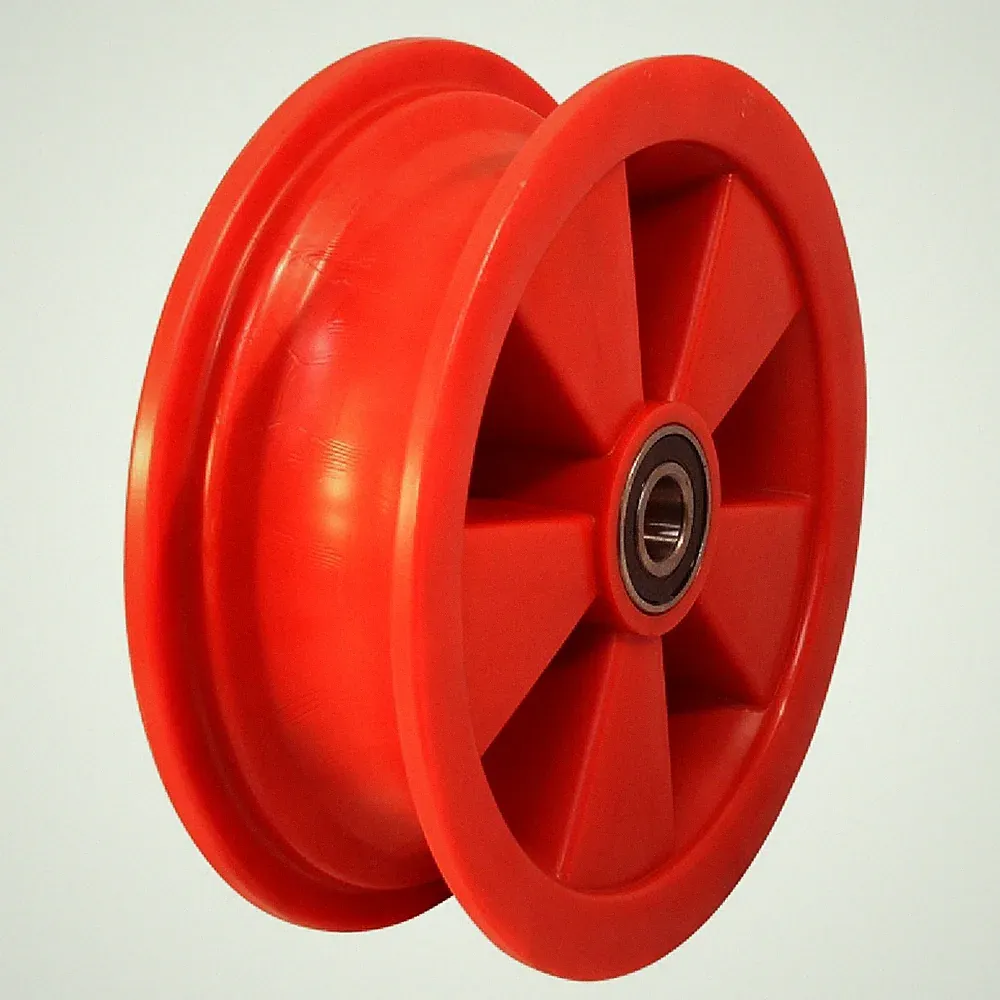 Felge 2.50Ax8 Kugellager Ø20 NL75mm Kunststoff Rot 8 Zoll