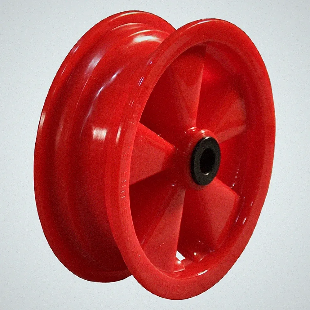 Felge 2.50Ax8 Rollenlager NL75mm Kunststoff Rot 8 Zoll