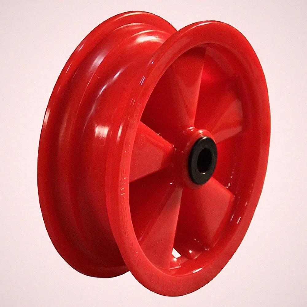 Felge 2.50Ax8 Rollenlager NL75mm Kunststoff Rot 8 Zoll