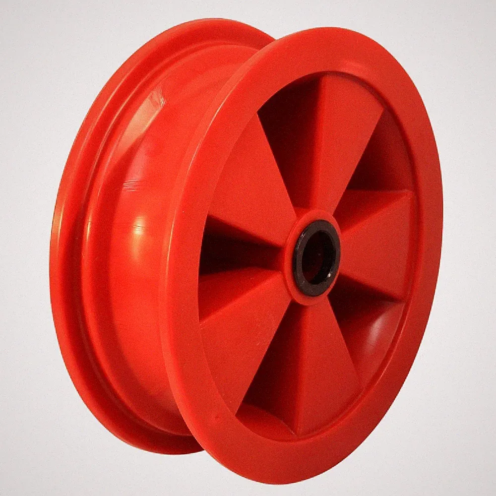 Felge 2.50Ax8 Rollenlager Ø25 NL75mm Kunststoff Rot 8 Zoll