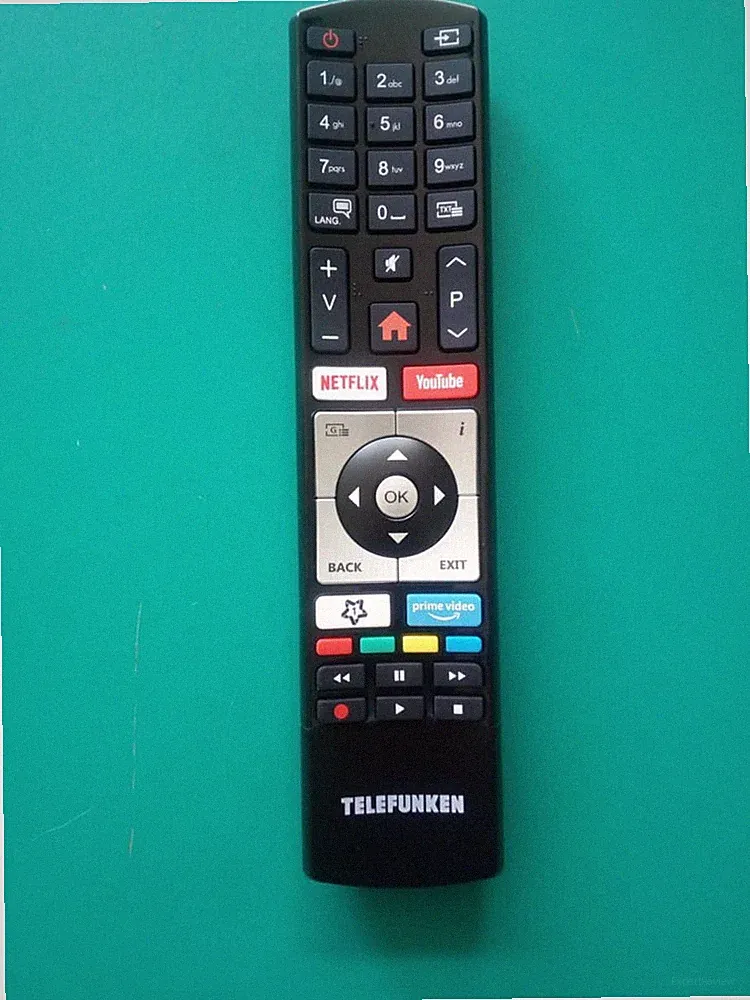 Fernbedienung Original Smart TV Telefunken Mit Buttons Youtube Netflix Prime