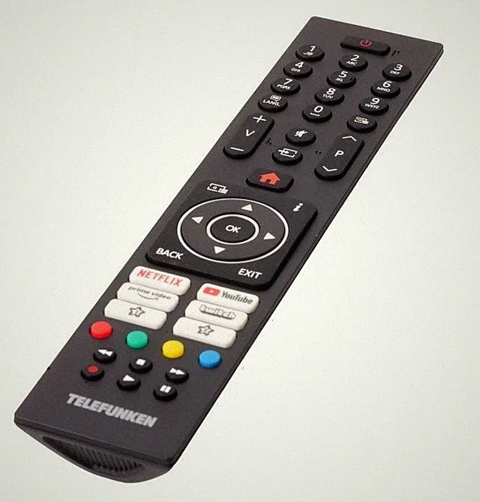 Fernbedienung Original Smart TV Telefunken Mit Buttons Youtube Netflix Prime