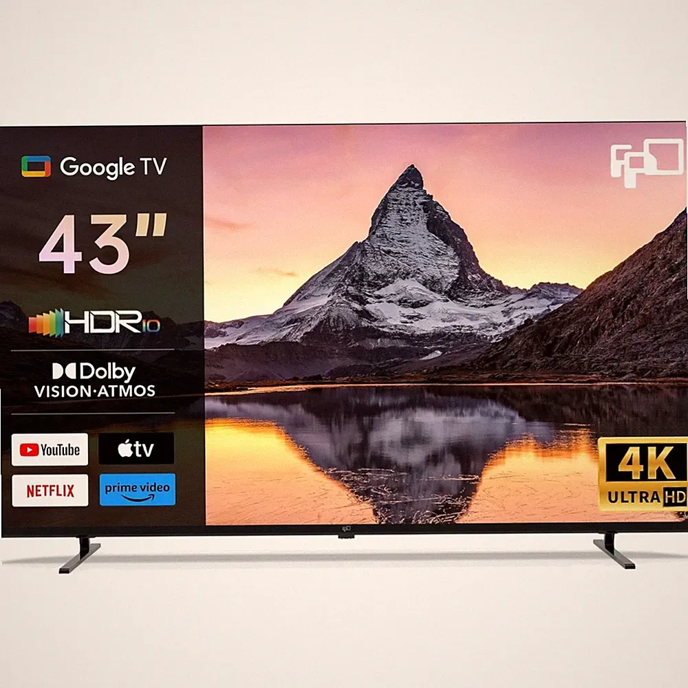 Fernseher 43 Zoll 4K UHD Smart TV Google Dolby Atmos Streaming Gaming