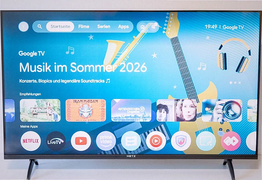 Fernseher Metz 40 Zoll Smart TV 40MQF7000Z QLED HDR10 Dolby Audio