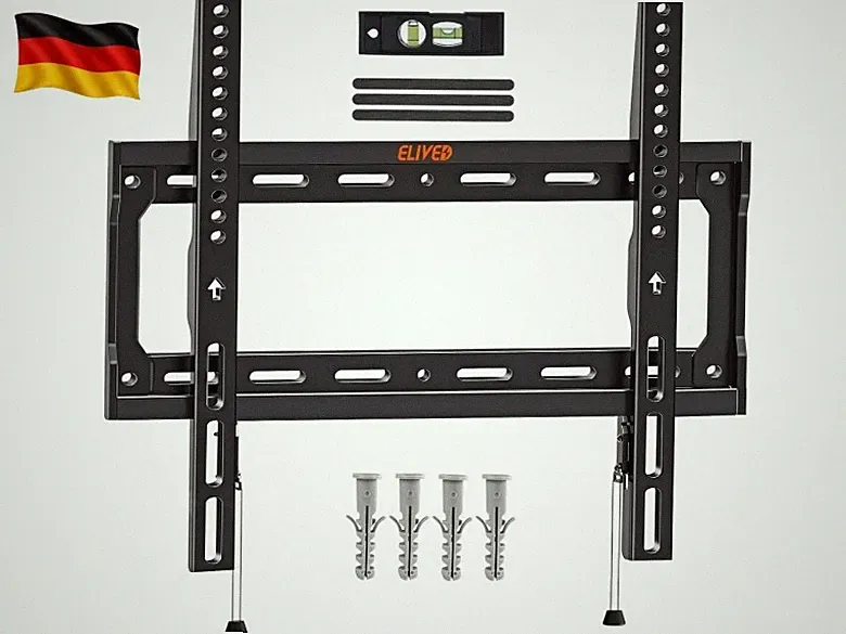 Feste TV Wandhalterung für die meisten 26-60 Zoll Flach & Curved Fernseher