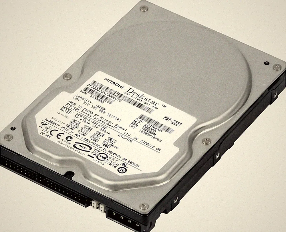 FESTPLATTE HITACHI DESKSTAR 7K160 HDS721616PLAT80 160GB 7200U/min 8MB ATA 3.5''