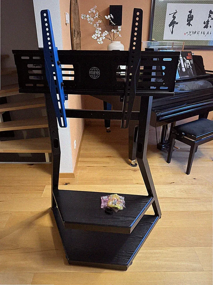 FITUEYES TV Ständer Bodenständer Eiffel FT75 Fernsehstand - TT201001MB 75 Zoll