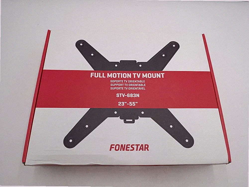 Fonestar STV-683N Full Motion TV Mount 23-55" Wandhalterung VESA 400 Black Neu