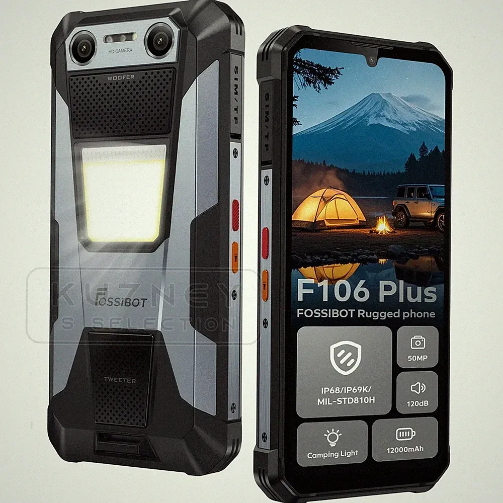 FOSSiBOT F106 Plus Outdoor Smartphone 18GB+128GB 6,75 Zoll Android 16 Handy 50MP
