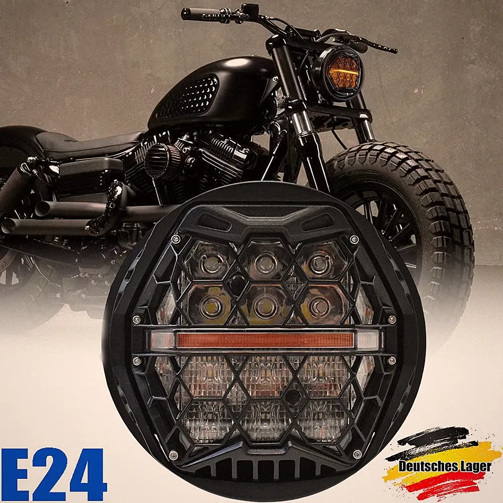 Für Harley Sportster Eisen Dyna Street XL 1200C FXSTC LED Scheinwerfer 5,75 Zoll