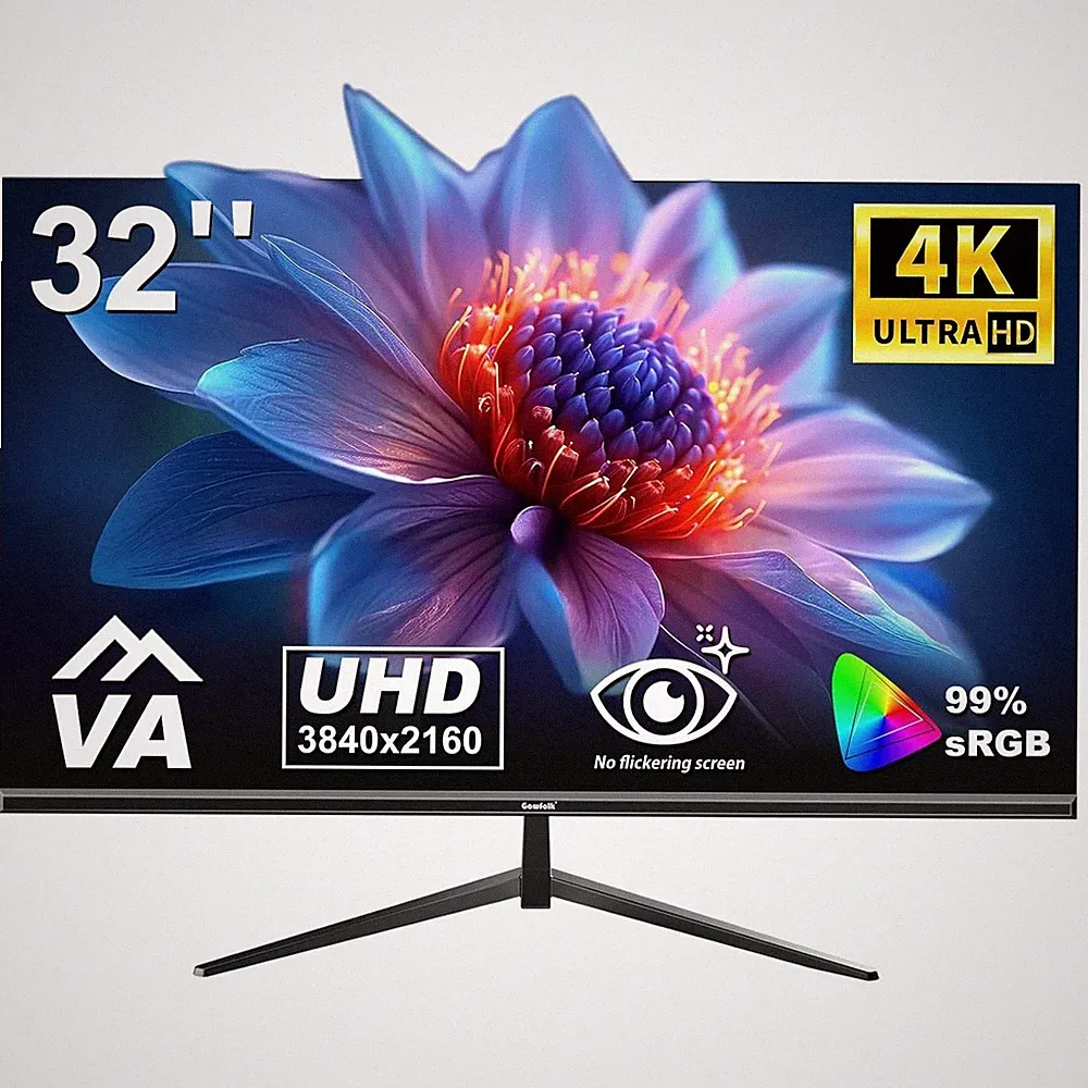 Gawfolk 32 Zoll 4K Monitor VA Panel 60Hz 16:9 HDMI