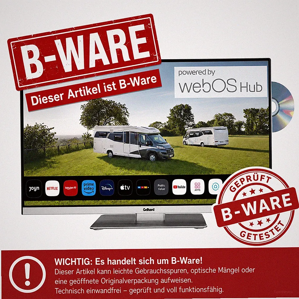 Gelhard GTV2292 Smart TV B-WARE mit WebOS mit DVD und Bluetooth DVB-S2/C/T2