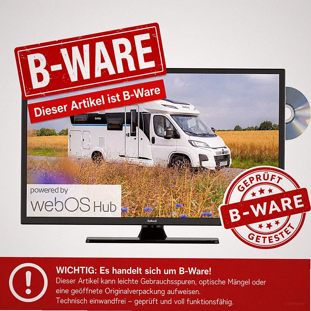 Gelhard GTV2456 LED Smart TV B-WARE (webOS) mit DVD und Bluetooth für 12V