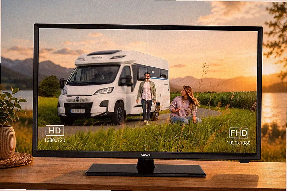 Gelhard GTV2456 LED Smart TV (webOS) mit DVD und Bluetooth DVB-S2/C/T2 für 12V u