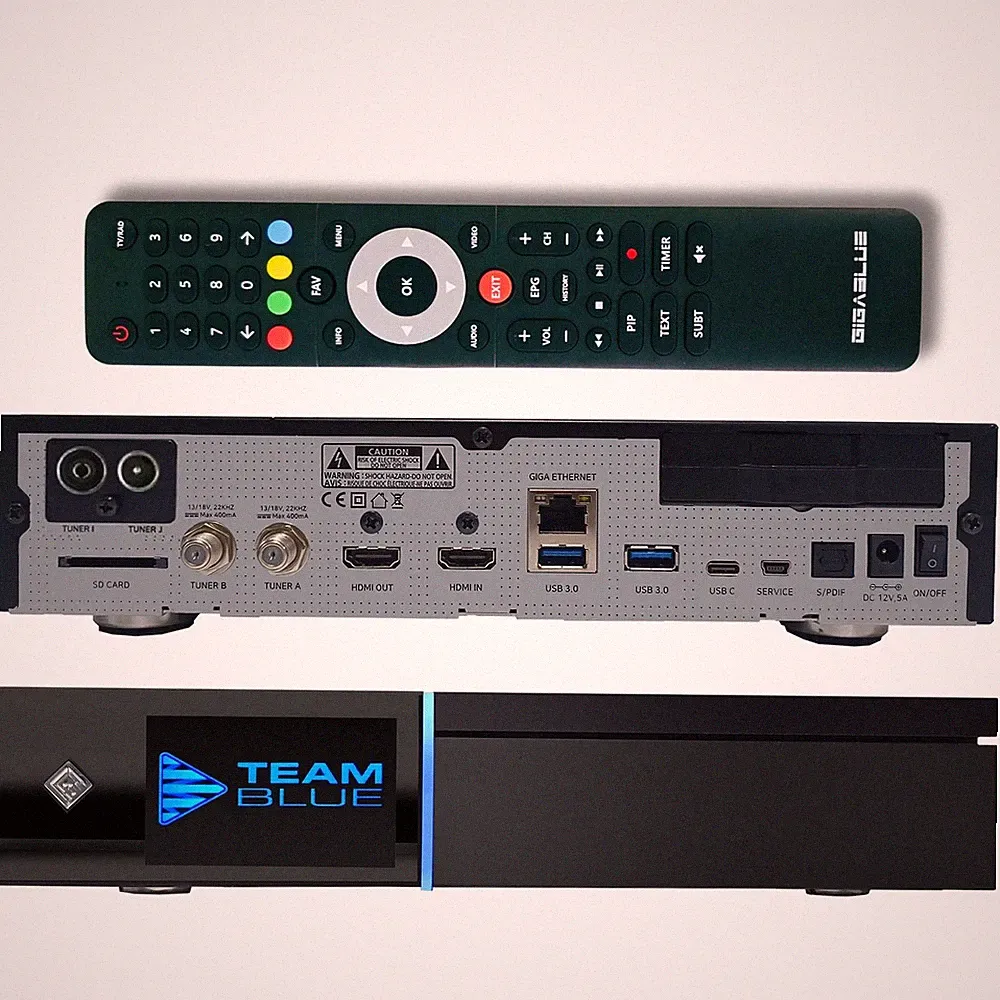 ►GigaBlue UHD Quad 4K Pro 2xFBC DVB-S2 Twin Tuner Linux Receiver+DVBC/T2-Tuner✅