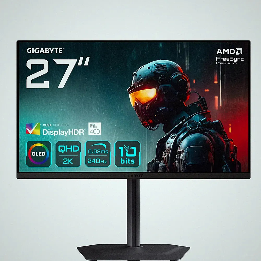 Gigabyte 3. Wahl MO27Q2 Gaming Monitor Flat OLED 27" 2560x1440 240 Hz 0,03 ms