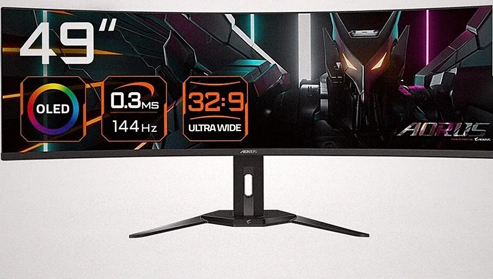 Gigabyte AORUS CO49DQ Curved-Monitor OLED 49" 5120x1440 144Hz 0,03ms HDMI DP