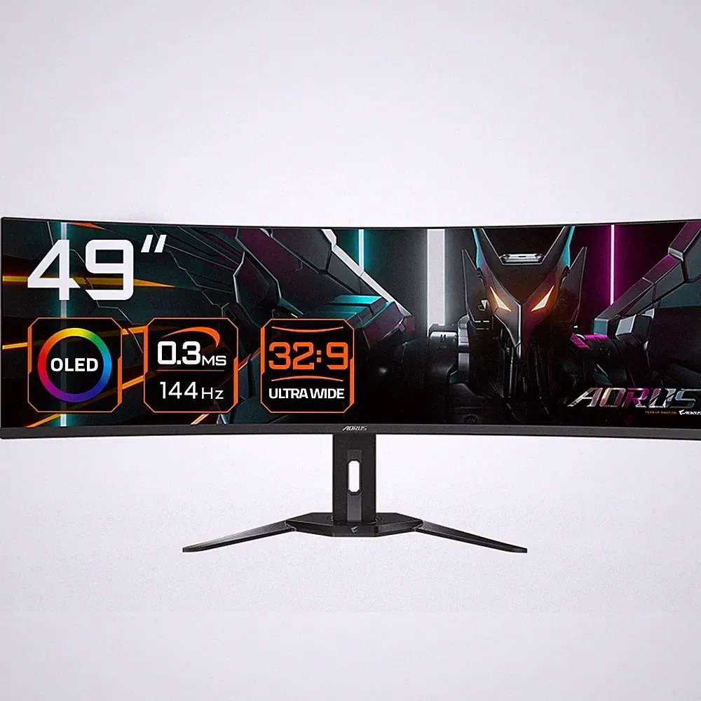 Gigabyte AORUS CO49DQ Curved-Monitor OLED 49" 5120x1440 144Hz 0,03ms HDMI DP