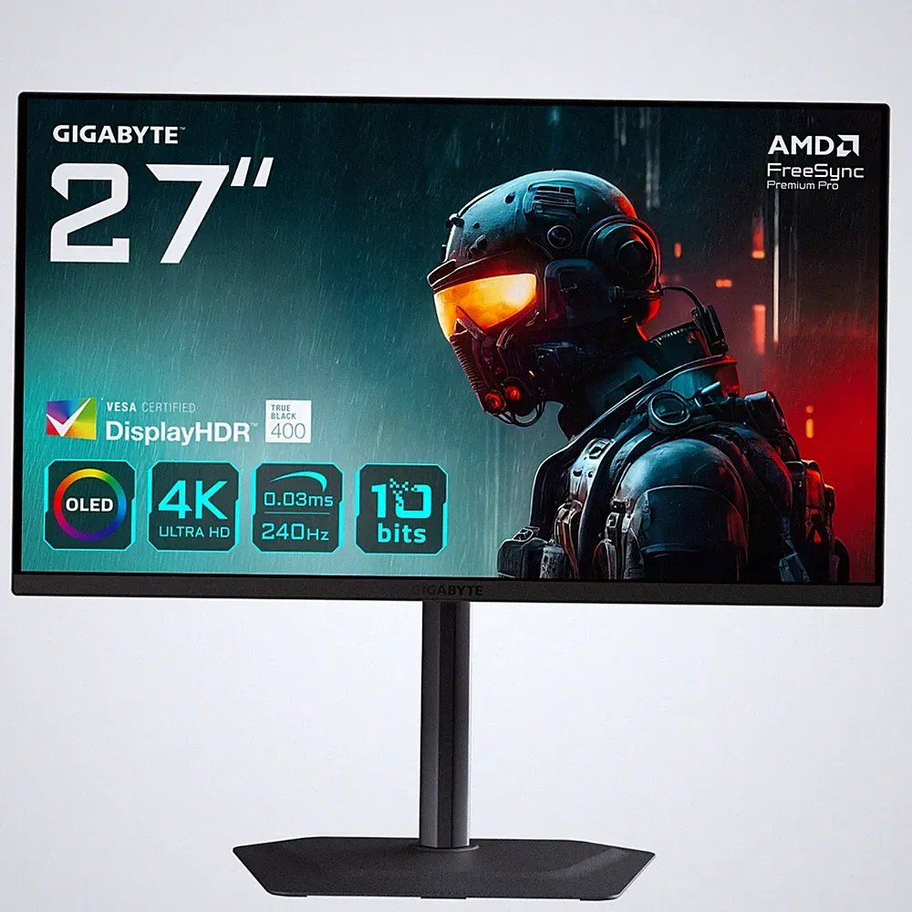 Gigabyte AORUS M27U2 Flat-Monitor QD-OLED 27" 3840x2160 240Hz 0,03ms HDMI DP