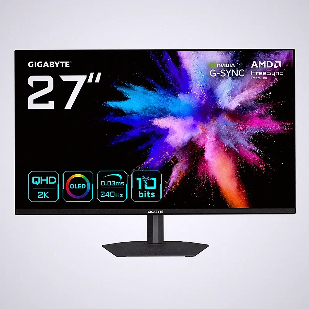 GIGABYTE GO27Q24A 27 Zoll QHD QD-OLED Gaming Monitor 240 Hz 16:9 DP/HDMI 0,03ms