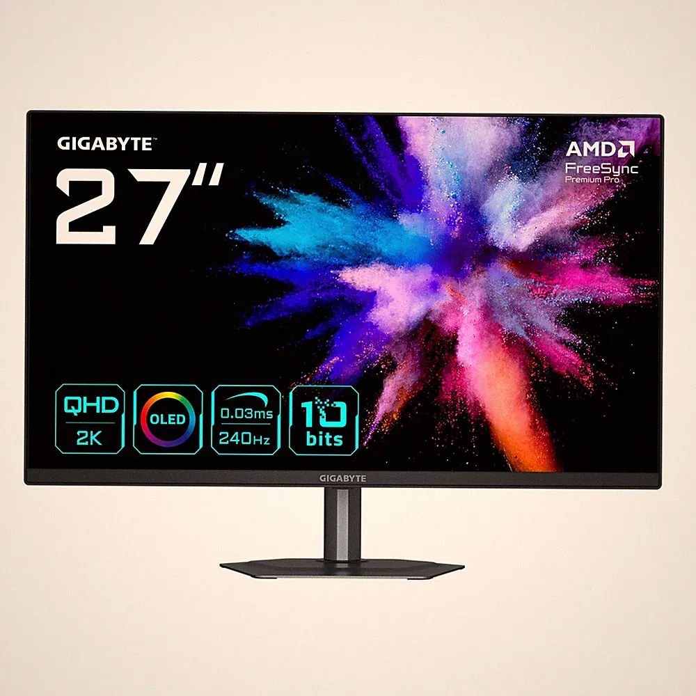 Gigabyte GO27Q24A Gaming Monitor, 67,8 cm(27), 2.560 x 1.440 QD-OLED, 0,03ms