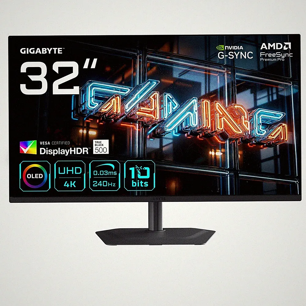GIGABYTE MO32U24 31.5 Zoll 4K (UHD) QD-OLED Panel 16:9 240 Hz Gam GWNJ-371