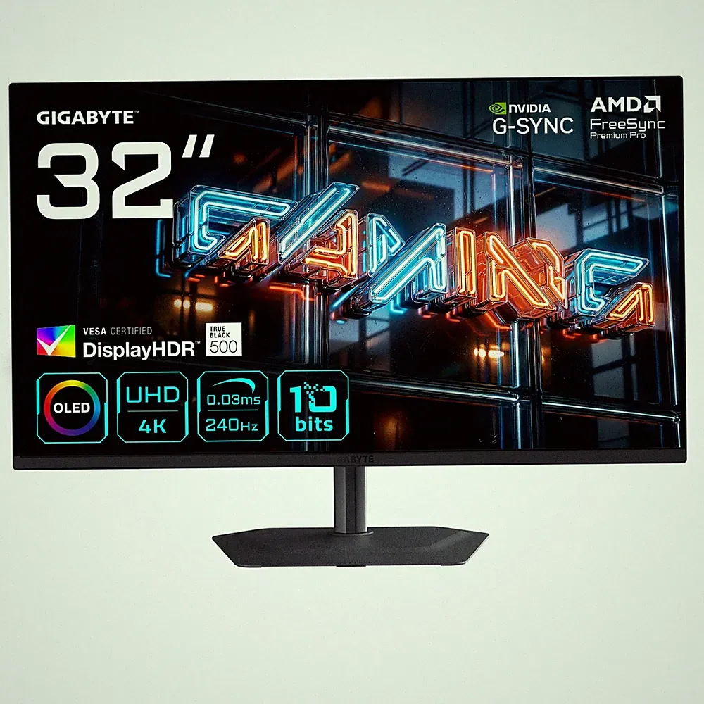 GIGABYTE MO32U24 31.5 Zoll 4K (UHD) QD-OLED Panel 16:9 240 Hz Gam GWNQ-387