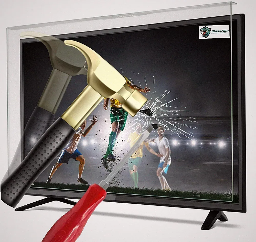 GlassZilla 75 Zoll Fernseher Schutz / TV Bildschirmschutz / Displayschutz / TVs