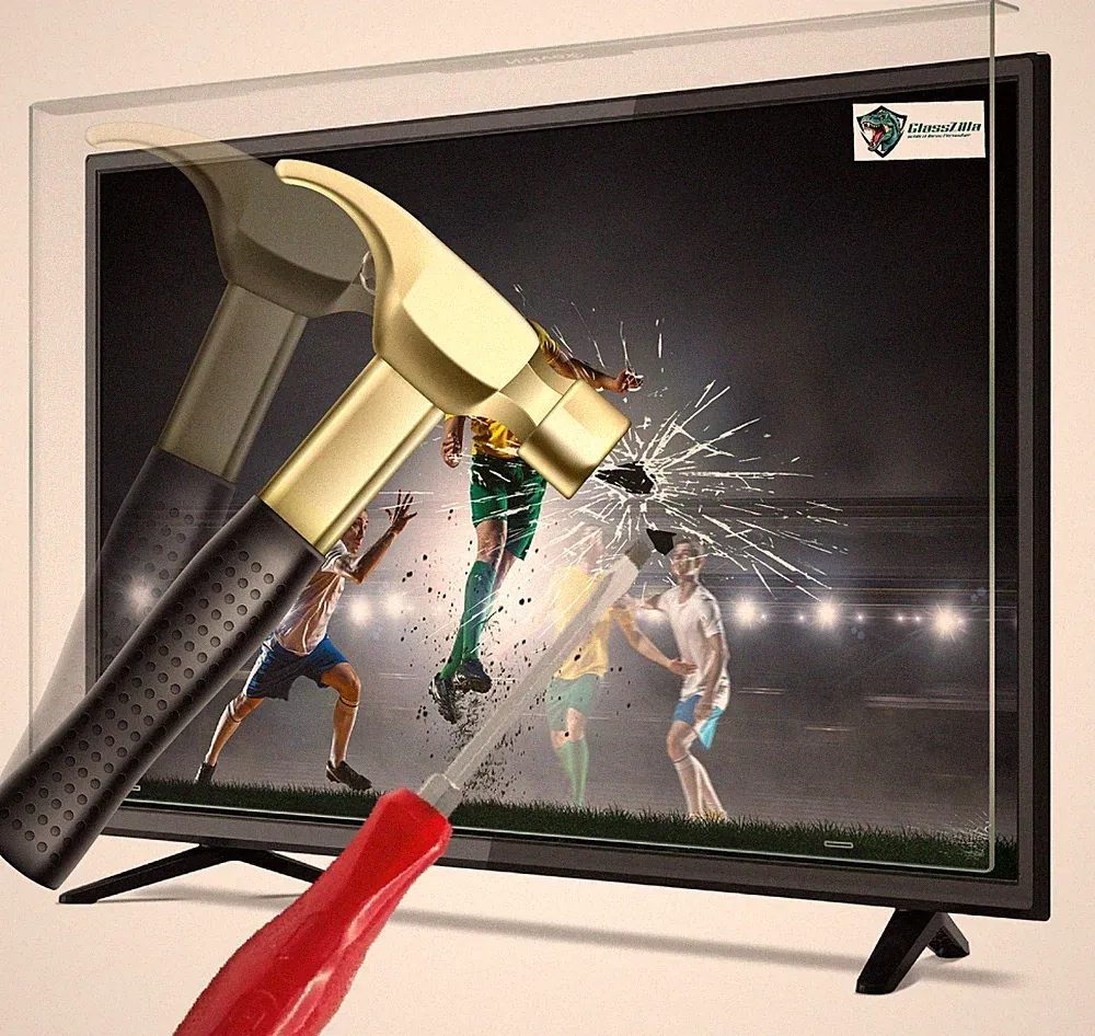 GlassZilla 85 Zoll Fernseher Schutz / TV Bildschirmschutz / Displayschutz / TVs