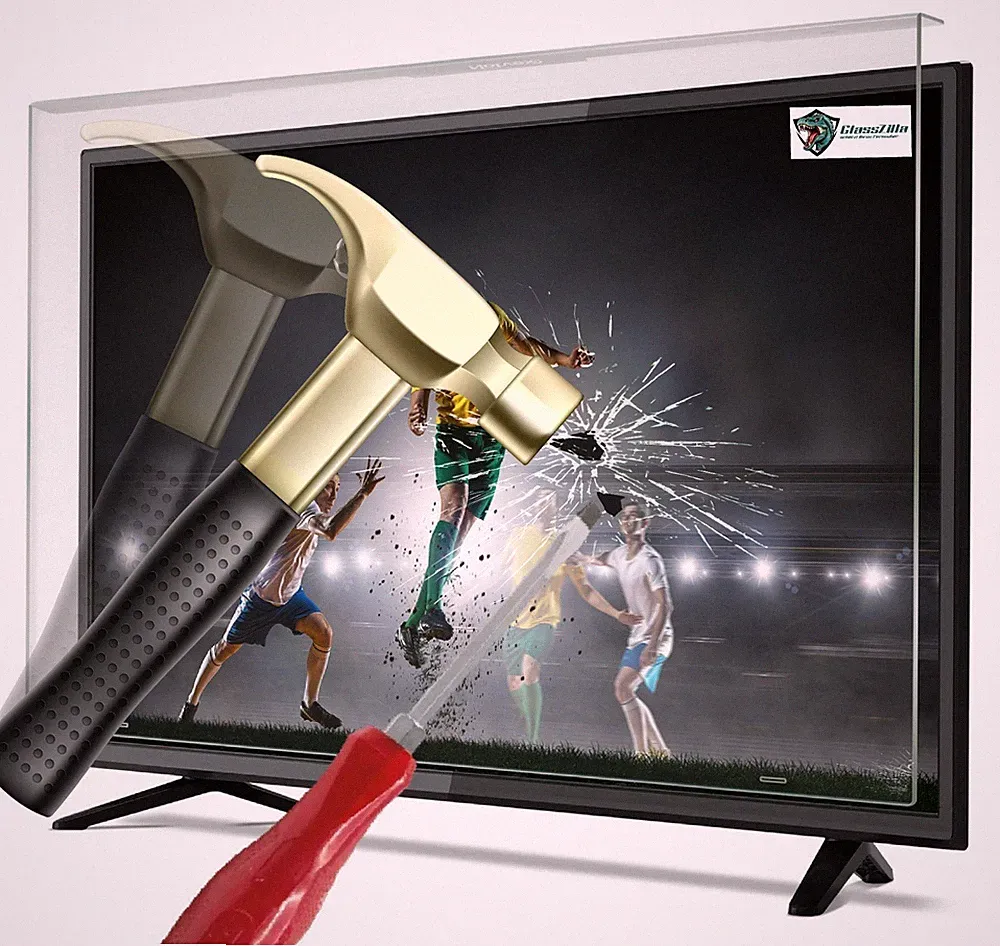 GlassZilla 85 Zoll Fernseher Schutz / TV Bildschirmschutz / Displayschutz / TVs