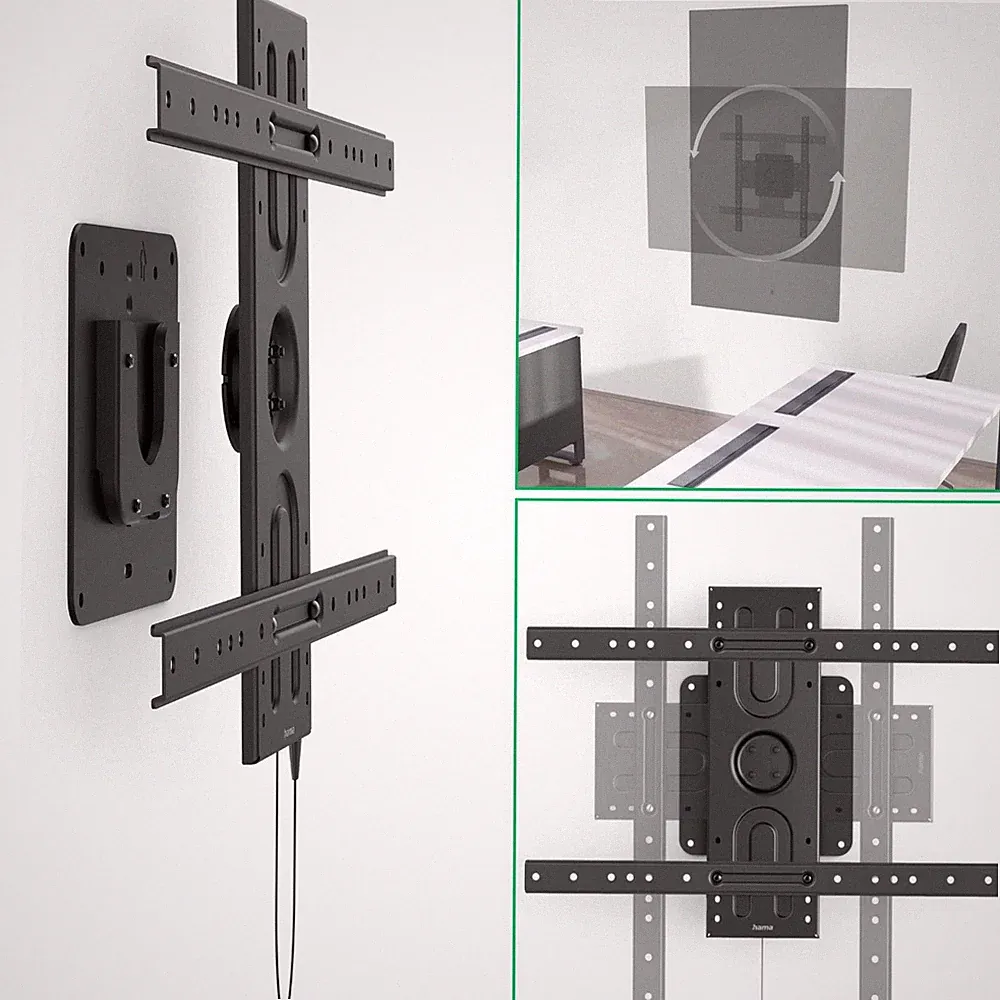 Hama TV Wandhalterung bis 80" Rotierbar 360° drehbar Pivot Wand-Halter Halterung