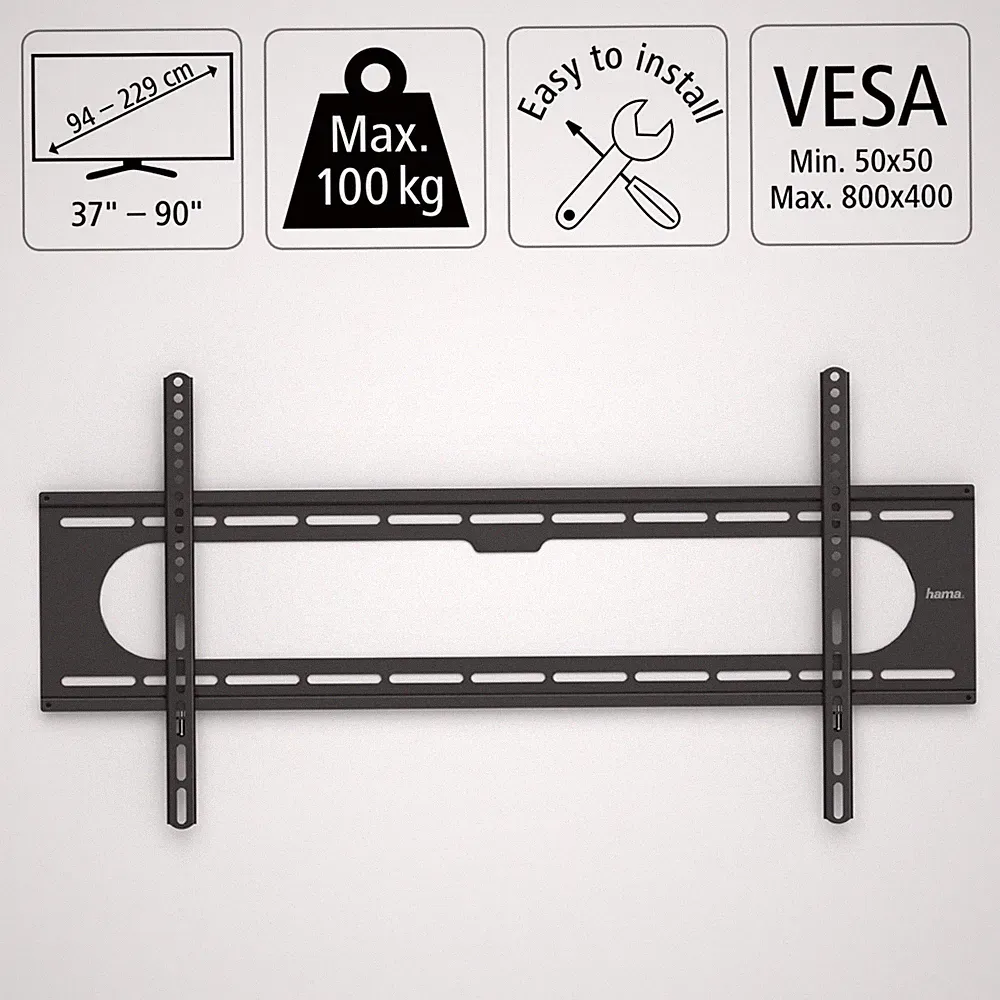 Hama TV Wandhalterung v. 37-90 Zoll Wandhalter OLED LED UHD LCD VESA bis 800x400
