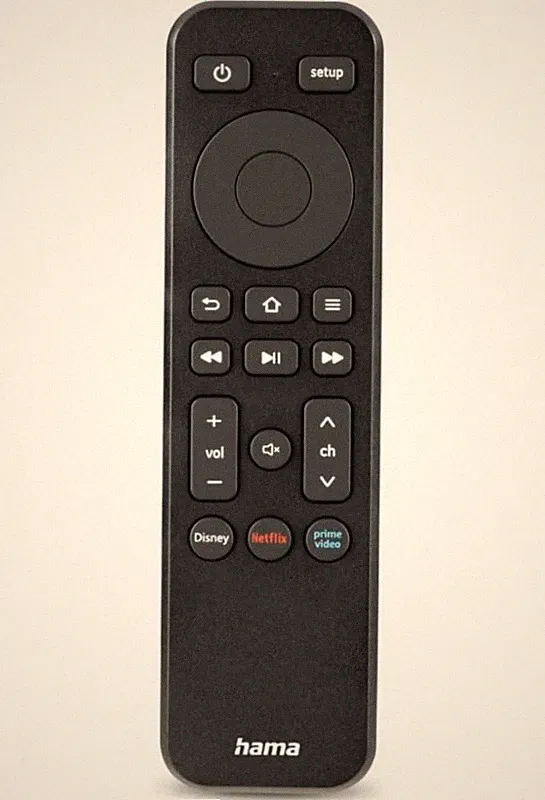 Hama universal Streaming Fernbedienung TV mit Netflix Amazon Prime Disney+ Taste