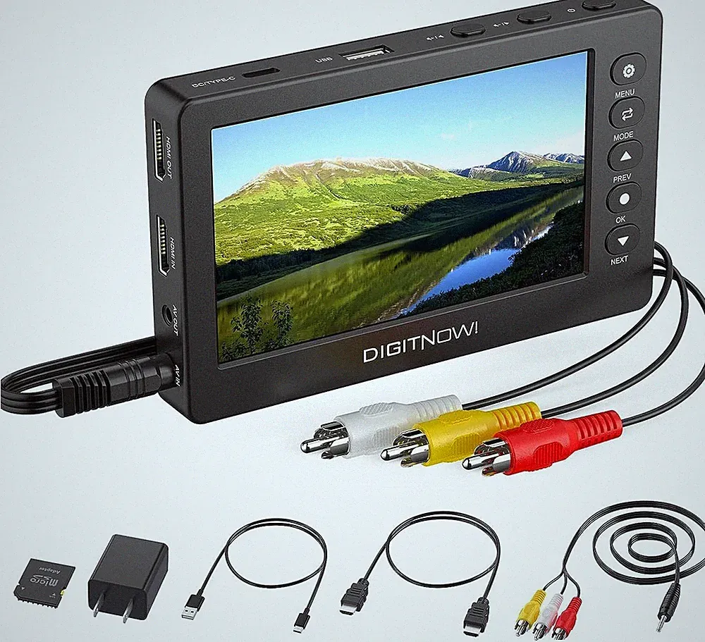 HD-Video Grabber 1080P 60FPS USB 2.0-Video-zu-Digital-Wandler mit 5-Zoll-OLED