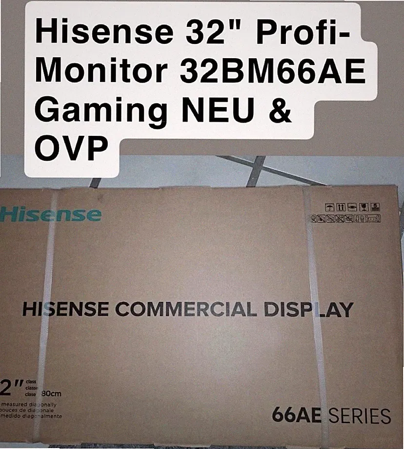 Hisense 32" Commercial Display Monitor 32BM66AE 66AE Series HDMI VGA Schwarz
