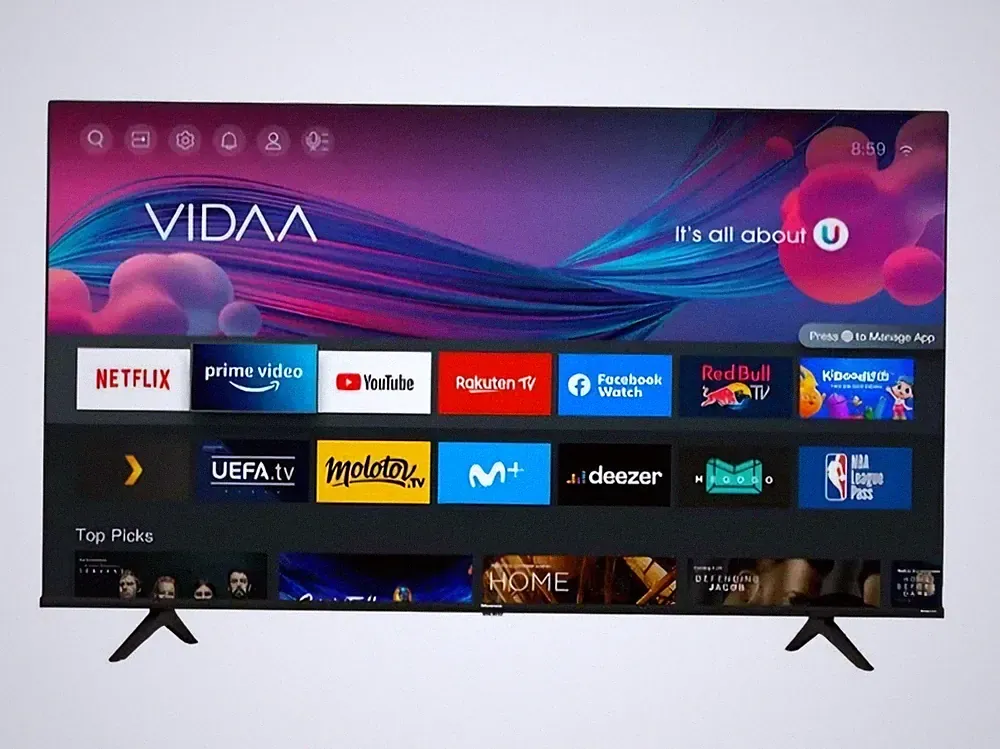 Hisense 4K Smart TV 55A6BG 55 Zoll UHD Fernseher Wifi Dolby HDR Schwarz
