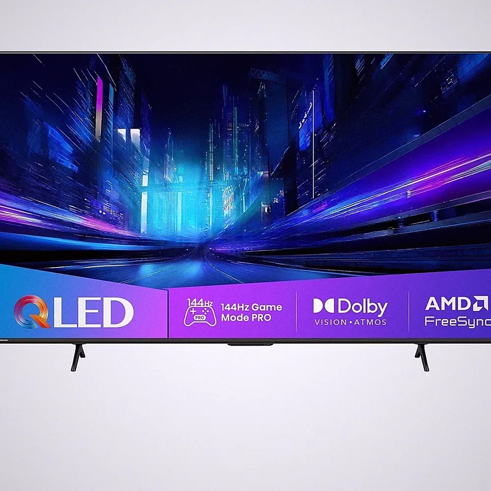 Hisense 55E77Q PRO 55 Zoll QLED 4K Smart TV 144Hz Gaming VIDAA Dolby Vision HDR