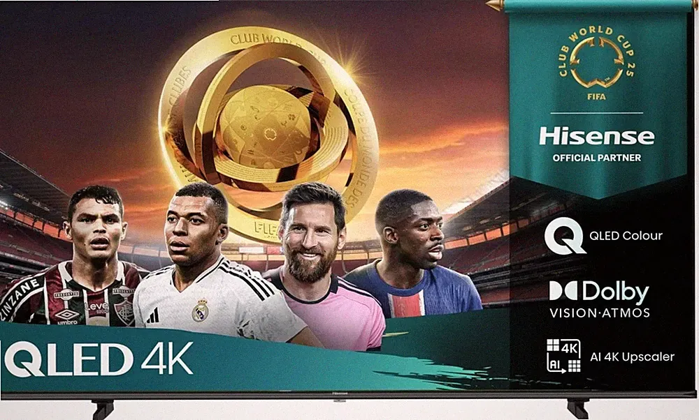 Hisense 58 Zoll (147cm) 4K QLED UHD Smart TV Fernseher 🌟LCD-TV 58E77Q, Apple KI