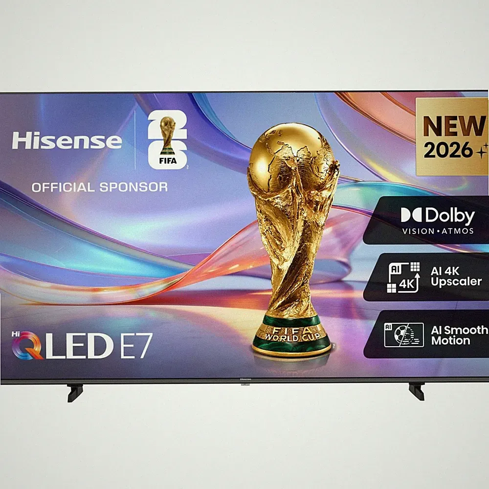 Hisense 58E7S Hi-QLED-Fernseher, 146 cm (58 Zoll), UHD, schwarz