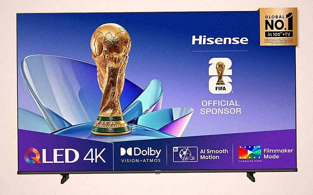 Hisense 65E77Q, QLED-Fernseher, 164 cm (65 Zoll), UHD, schwarz TV Ultra HD 2025
