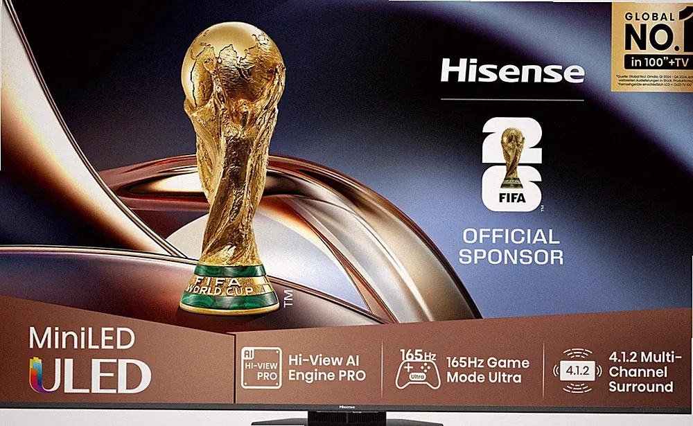 Hisense 75U8Q 75 Zoll (189cm), 4K UHD ULED, Smart TV, 165Hz Game Mode QLED
