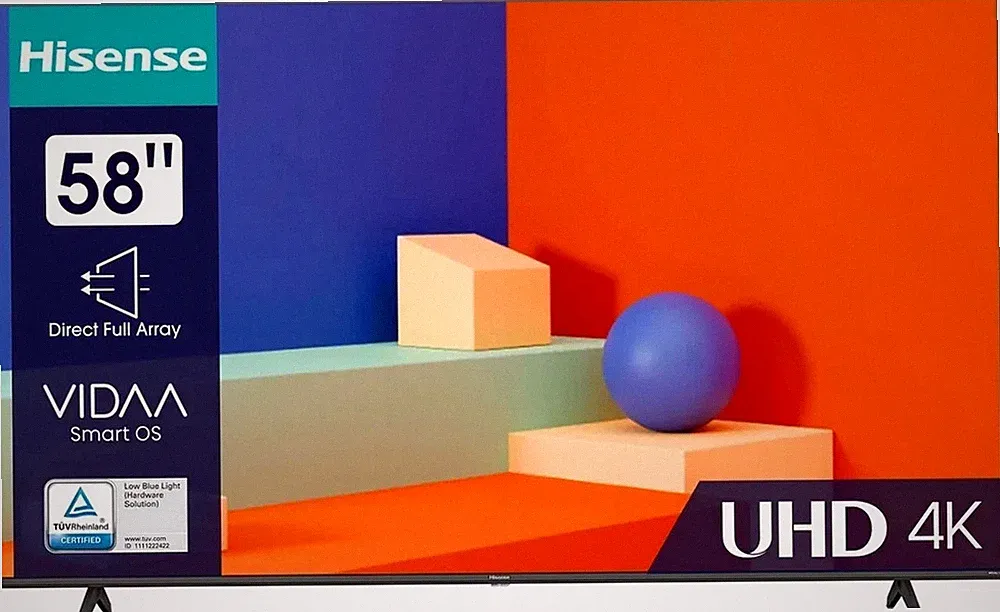 HISENSE SMART TV '58 - MODEL 58A6K HDMI (BJ. 2023)