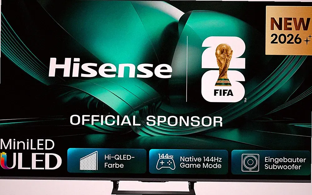 HISENSE Smart-TV 85U7DSE 215cm/85Zoll QLED Fernseher 4K UHD 144Hz B-WARE
