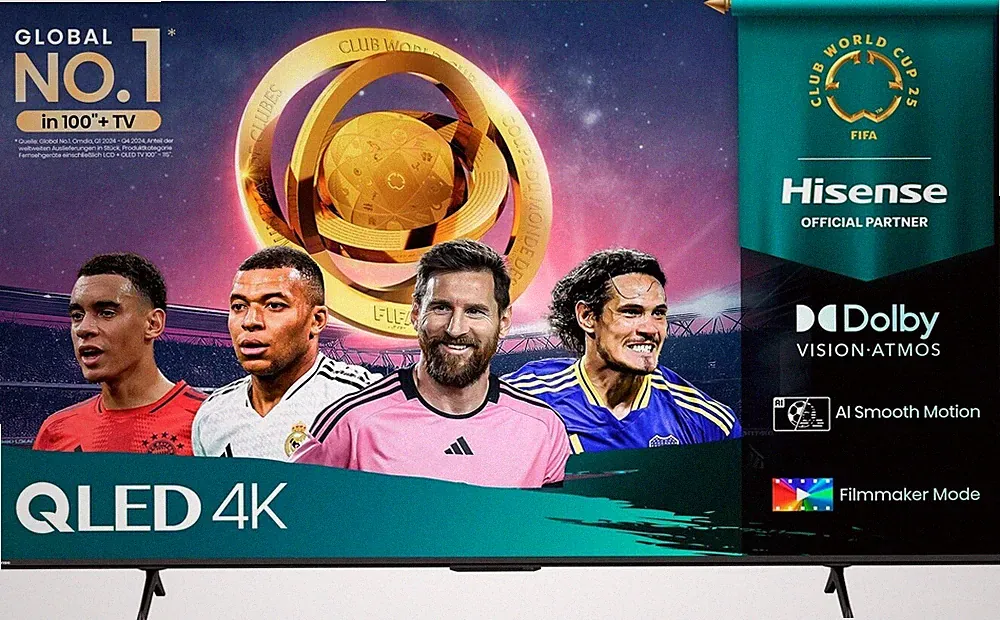 HISENSE TV 85E77Q PRO Fernseher 215 cm/85 Zoll 4K Ultra HD Smart-TV QLED B-WARE