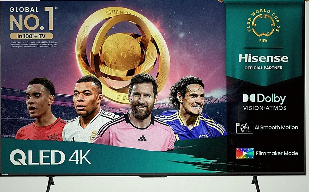 HISENSE TV 85E77Q PRO Fernseher 215 cm/85 Zoll 4K Ultra HD Smart-TV QLED B-WARE
