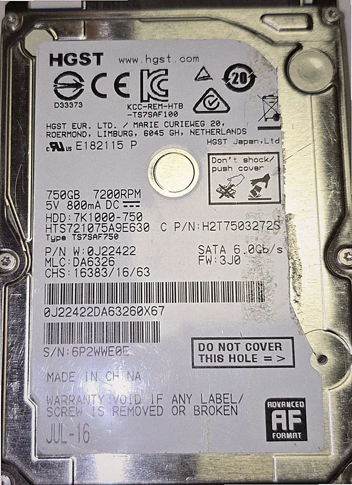 Hitachi Deskstar 7K1000 750GB, Intern-Festplatte verschied. Hersteller